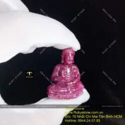Phật Thích Ca Ruby Nam Phi, KT 36mm - Hình ảnh 5