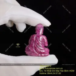 Phật Thích Ca Ruby Nam Phi, KT 36mm - Hình ảnh 3