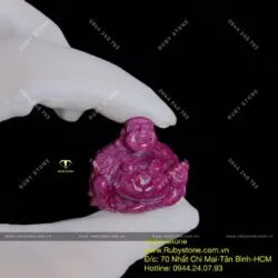 Phật Di Lặc Ruby Nam Phi, kích thước 29mm - Hình ảnh 8