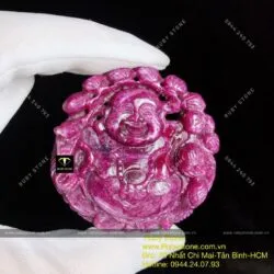 Phật Di Lặc Ruby Nam Phi VIP, kích thước 51mm