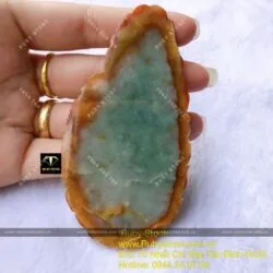 Phật Quan Âm cứu khổ cứu nạn Cẩm thạch huyết Myanmar, kích thước 95mm - Ảnh 6