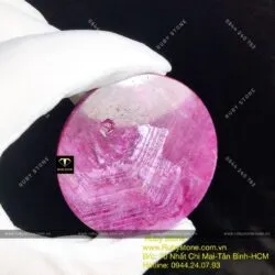 Tác phẩm uyên ương bên hoa đào Ruby Nam Phi, kích thước 56mm - Ảnh 3
