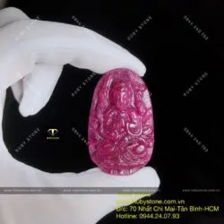 Phật bản mệnh Thiên thủ thiên nhãn Ruby Nam Phi, kích thước 43mm - Hình ảnh 6