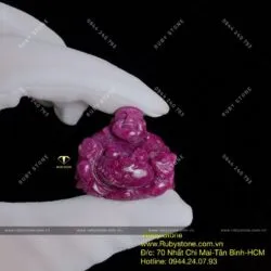 Phật Di Lặc Ruby Nam Phi, kích thước 29mm