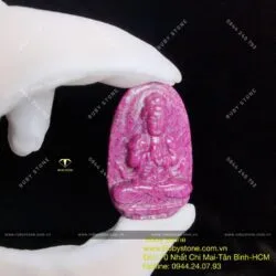Phật bản mệnh Như lai đại nhật Ruby Nam Phi - tuổi Thân, Mùi, kích thước 42mm Phật bản mệnh Như lai đại nhật Ruby Nam Phi - tuổi Thân, Mùi, kích thước 42mm