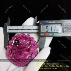 Phật Di Lặc Ruby Nam Phi VIP, kích thước 51mm - Hình ảnh 2