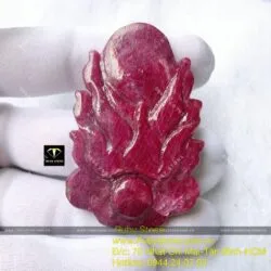Phật Hư Không Tạng tuổi Sửu - Dần Ruby Nam Phi, KT 60mm - Hình ảnh 4