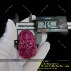 Phật bản mệnh Thiên thủ thiên nhãn Ruby Nam Phi, kích thước 43mm - Hình ảnh 3