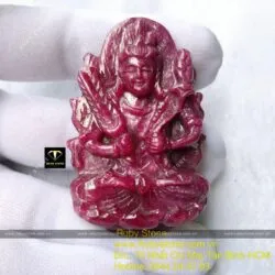 Phật Hư Không Tạng tuổi Sửu - Dần Ruby Nam Phi, KT 60mm - Hình ảnh 8