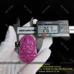 Phật bản mệnh Như lai đại nhật Ruby Nam Phi - tuổi Thân, Mùi, kích thước 42mm Phật bản mệnh Như lai đại nhật Ruby Nam Phi - tuổi Thân, Mùi, kích thước 42mm