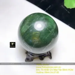Quả cầu ngọc bích - hoá giải sát khí, may mắn, bình an, ĐK 62mm