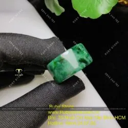 Nhẫn càn long cẩm thạch sơn thuỷ (jadeite jade A) - Hình ảnh 4