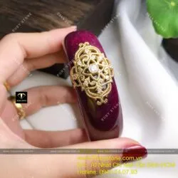 Vòng bản liền Ruby Nam Phi, ni tay 56mm, vàng 18k - Ảnh 8