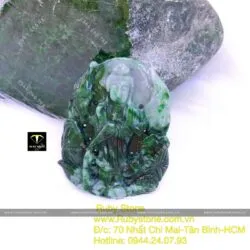 Phật quan âm Cẩm thạch sơn thuỷ (jadeite A) - Ảnh 4