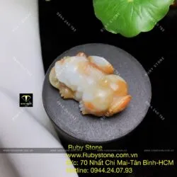 Tỳ hưu cẩm thạch huyết chạm trổ tinh xảo, KT 37mm - Hình ảnh 3