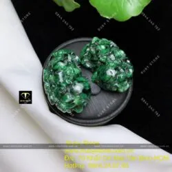 Cặp tỳ hưu Cẩm thạch sơn thuỷ (Jadeite A) - Ảnh 2