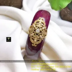 Vòng bản liền Ruby Nam Phi, ni tay 56mm, vàng 18k - Ảnh 20