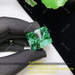 Nhẫn càn long ngọc Cẩm thạch sơn thuỷ (jadeite jade) - Hình ảnh 6