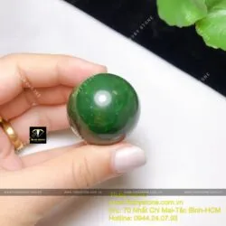 Quả cầu phong thuỷ ngọc bích Canada, kích thước 34mm - Ảnh 4