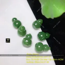 Mặt dây Hồ lô ngọc bích Canada xanh lá VIP - Hình ảnh 9