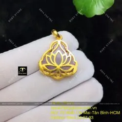 Mặt Phật Di Lặc Ruby Nam Phi, vàng 18k - Ảnh 3