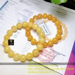 Vòng hổ phách mật lạp