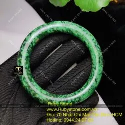 Vòng ngọc Cẩm thạch sơn thuỷ A, bản tròn - Hình ảnh 3