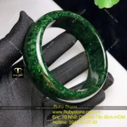 Vòng bản ngọc Cẩm thạch sơn thuỷ xanh đen, bản 21mm Vòng bản ngọc Cẩm thạch sơn thuỷ xanh đen, bản 21mm