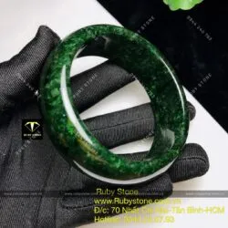 Vòng bản ngọc Cẩm thạch sơn thuỷ xanh đen, bản 21mm Vòng bản ngọc Cẩm thạch sơn thuỷ xanh đen, bản 21mm