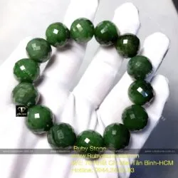 Vòng chuỗi Ngọc bích Canada 14 ly mài giác - Hình ảnh 7