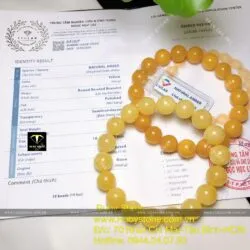 Vòng hổ phách mật lạp