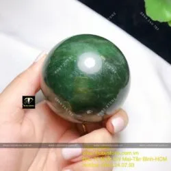Quả cầu ngọc bích - hoá giải sát khí, may mắn, bình an, ĐK 62mm - Hình ảnh 6