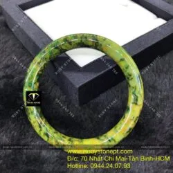 Vòng tay cẩm thạch sơn thuỷ huyết Myanmar - Ảnh 8