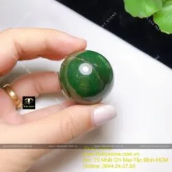 Quả cầu phong thuỷ ngọc bích Canada, kích thước 34mm - Ảnh 5