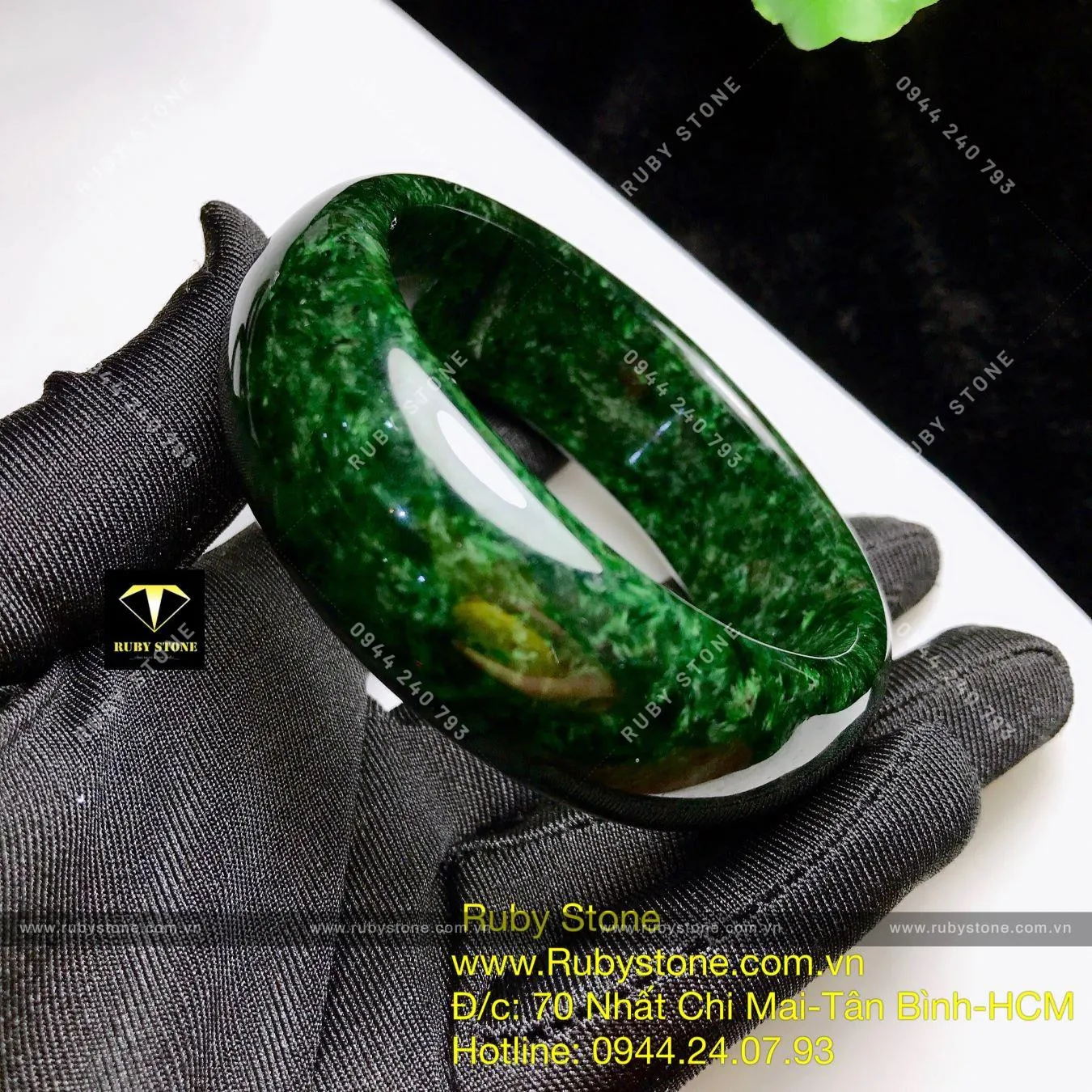 Vòng bản ngọc Cẩm thạch sơn thuỷ xanh đen, bản 21mm Vòng bản ngọc Cẩm thạch sơn thuỷ xanh đen, bản 21mm