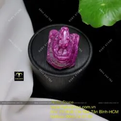 Mặt dây chuyền long quy Ruby Nam Phi, kích thước 29x21mm - Hình ảnh 10