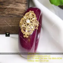 Vòng bản liền Ruby Nam Phi, ni tay 56mm, vàng 18k - Ảnh 18