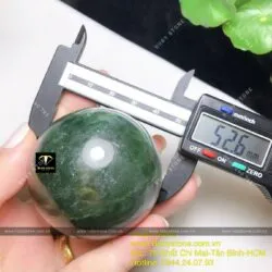 Quả cầu ngọc bích Canada - hoá giải sát khí, ĐK 52mm - Hình ảnh 7
