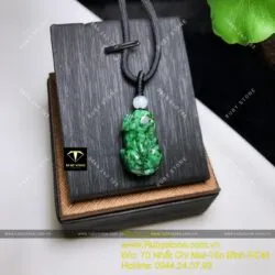Mặt dây chuyền tỳ hưu Cẩm thạch sơn thuỷ (jadeite A)