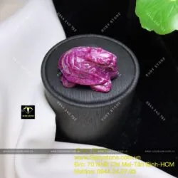 Mặt dây chuyền long quy Ruby Nam Phi, kích thước 29x21mm - Hình ảnh 6