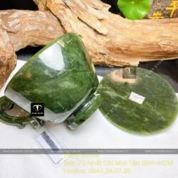 Ly (chén) ngọc bích Canada chế tác tinh xảo - Hình ảnh 2