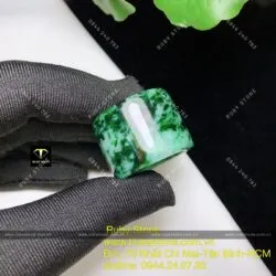 Nhẫn càn long ngọc Cẩm thạch sơn thuỷ (jadeite jade) - Hình ảnh 5