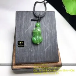 Mặt dây chuyền Tỳ hưu ngọc bích Canada, KT 22mm Mặt dây chuyền Tỳ hưu ngọc bích Canada, KT 22mm