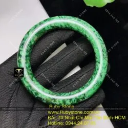 Vòng ngọc Cẩm thạch sơn thuỷ A, bản tròn - Hình ảnh 6