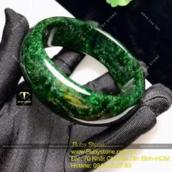 Vòng bản ngọc Cẩm thạch sơn thuỷ xanh đen, bản 21mm Vòng bản ngọc Cẩm thạch sơn thuỷ xanh đen, bản 21mm