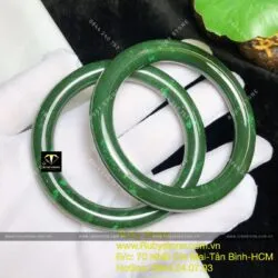 Cặp vòng bản tròn ngọc bích Canada 9 ly - Ảnh 3