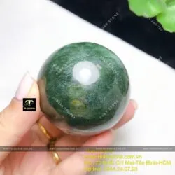 Quả cầu ngọc bích Canada - hoá giải sát khí, ĐK 52mm - Hình ảnh 6