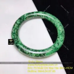 Vòng ngọc Cẩm thạch sơn thuỷ A, bản tròn - Hình ảnh 2