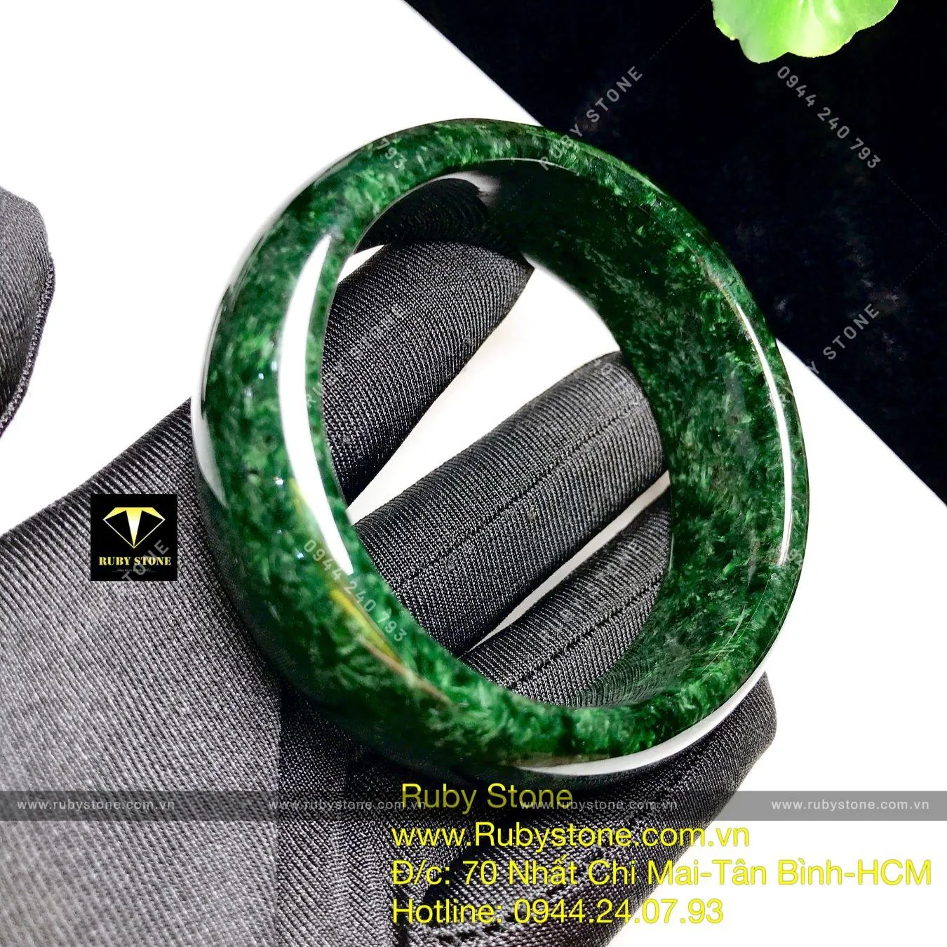 Vòng bản ngọc Cẩm thạch sơn thuỷ xanh đen, bản 21mm Vòng bản ngọc Cẩm thạch sơn thuỷ xanh đen, bản 21mm - Ảnh 15