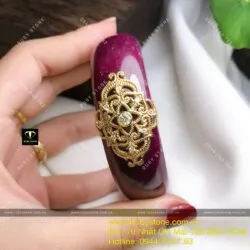 Vòng bản liền Ruby Nam Phi, ni tay 56mm, vàng 18k - Ảnh 9